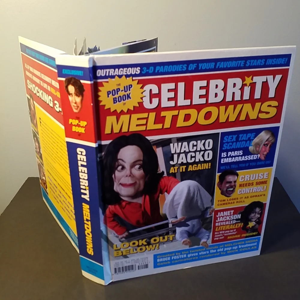 POP-UP 3D Adult Comedy/Spoof BOOK Celebrity Meltdowns Y2K Outrageous Parodies